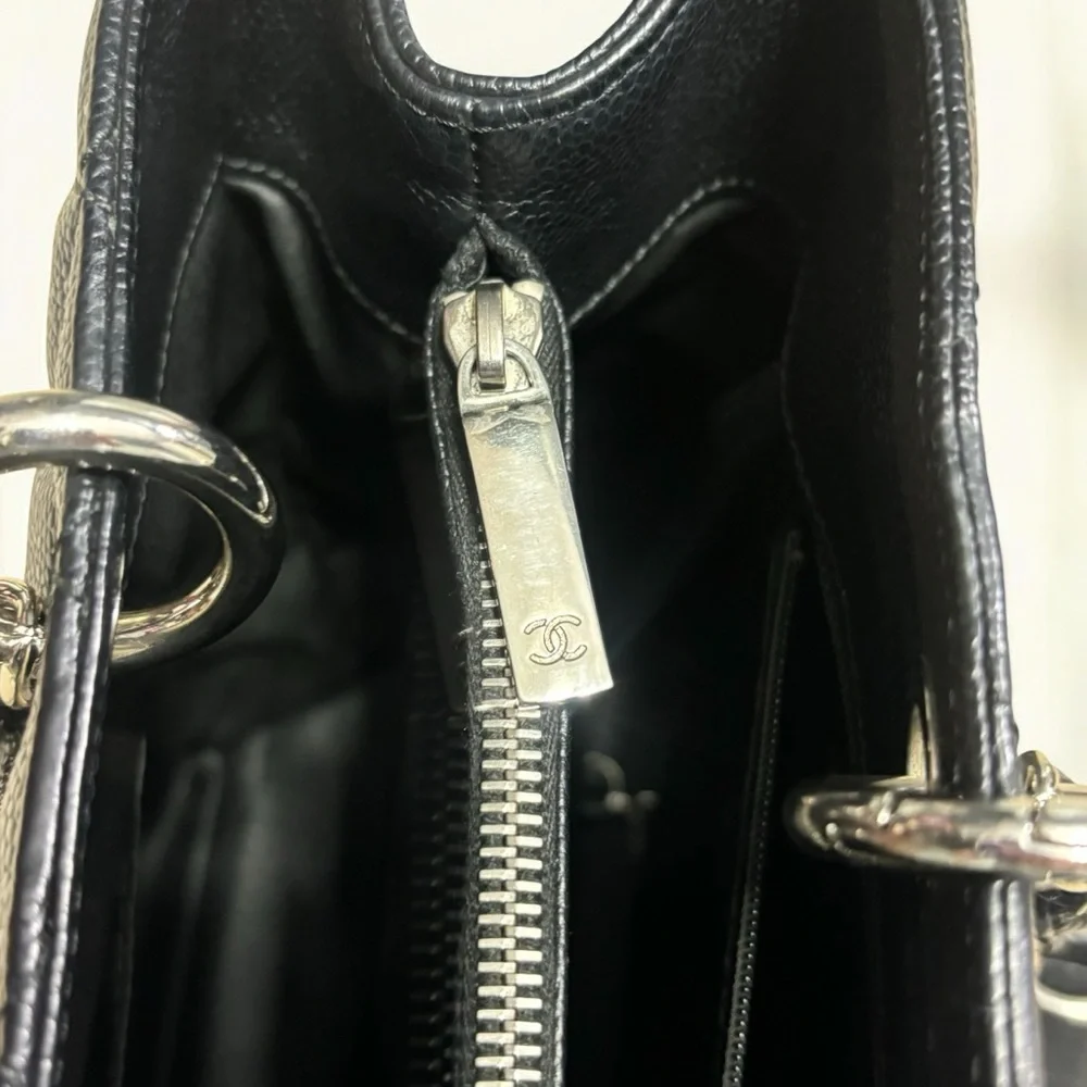 CHANEL caviar leather